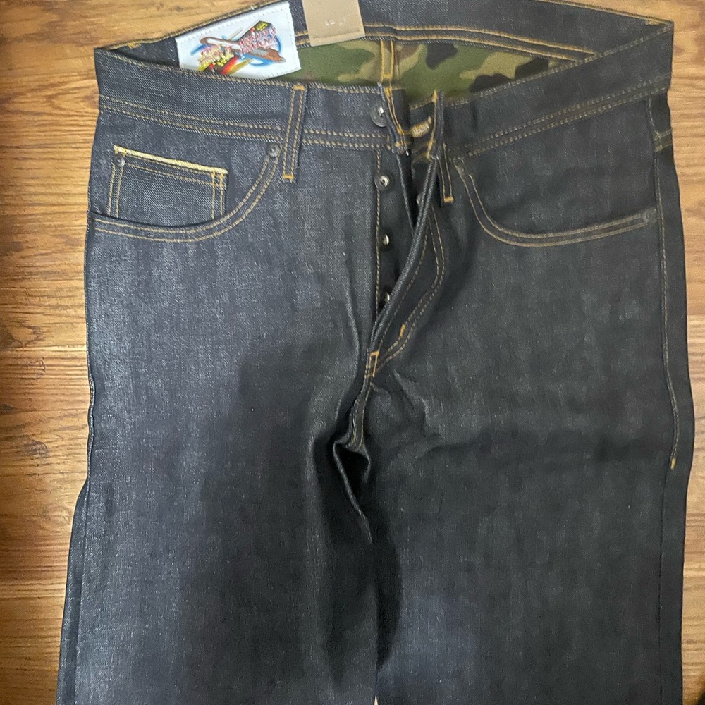 Naked & Famous Denim Dark Indigo Jean X GUILE - Picture 3 of 5